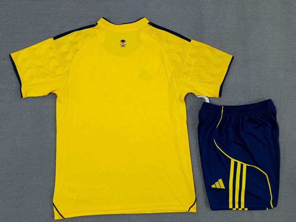 kids 2025-26 Riyadh Victory Home Al Nassr kids Football jersey