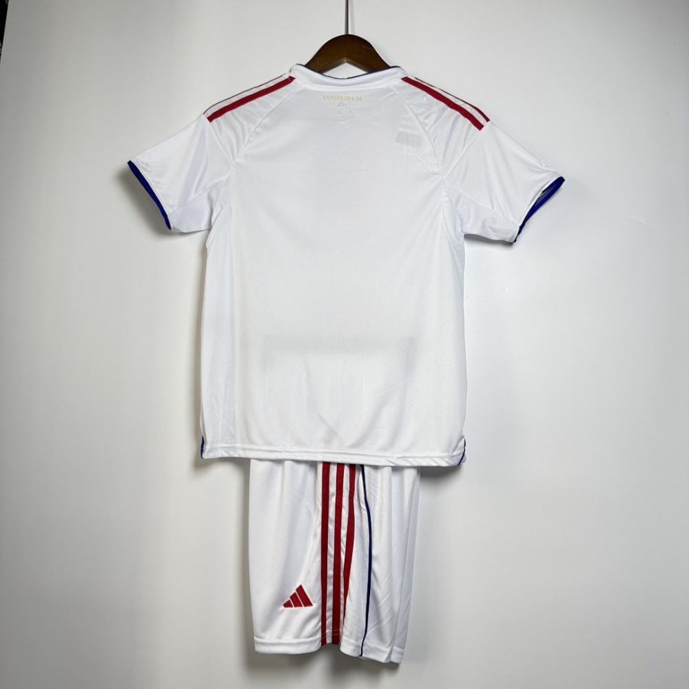 KIDS 2025-26 Lyon Home KIDS Football jersey