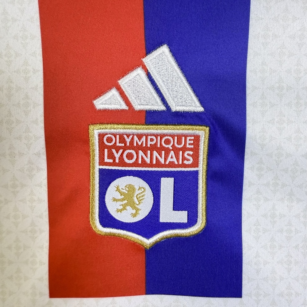 KIDS 2025-26 Lyon Home KIDS Football jersey