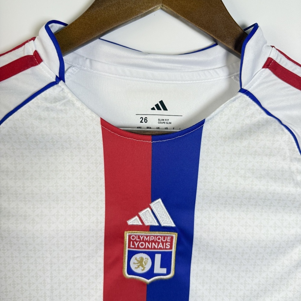 KIDS 2025-26 Lyon Home KIDS Football jersey