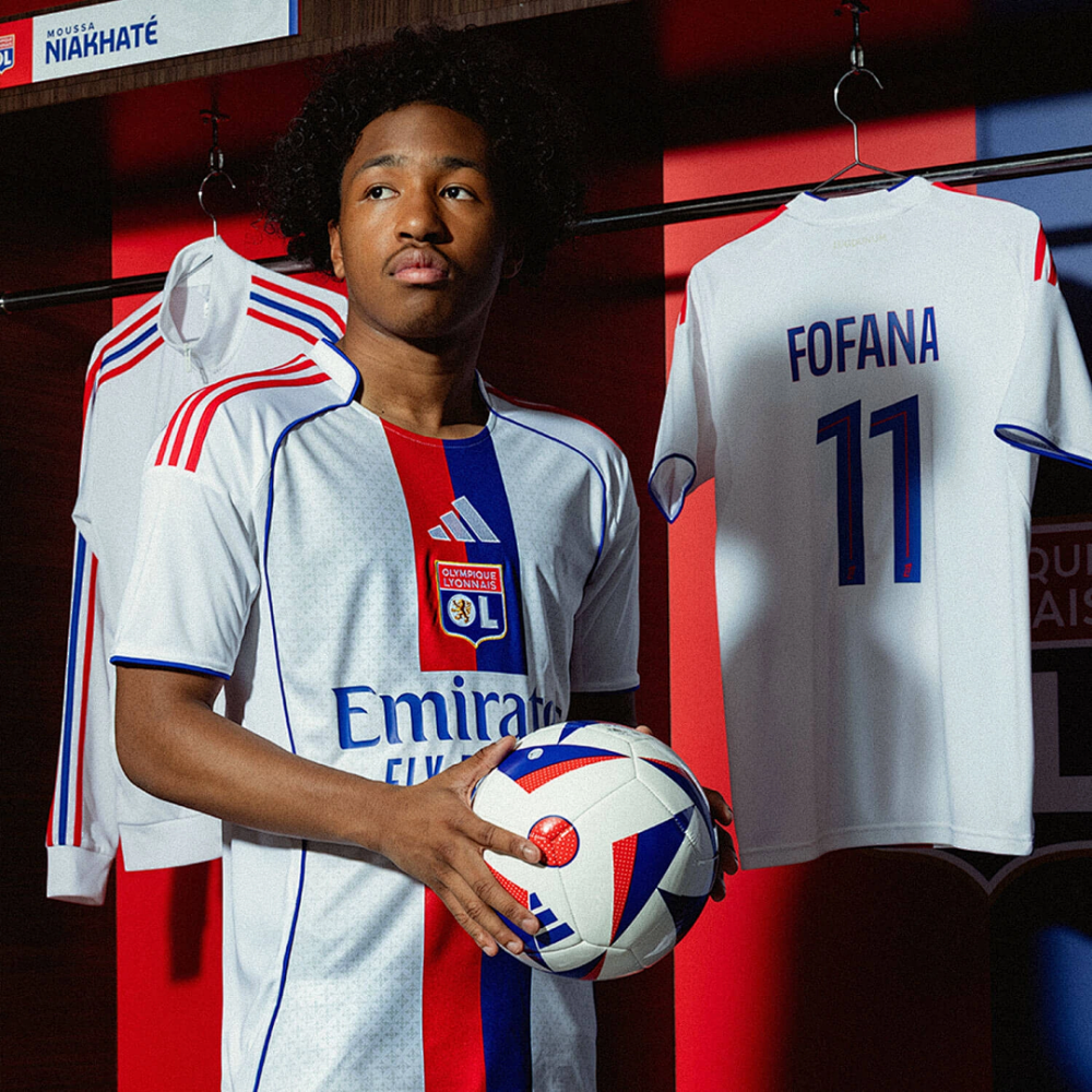 KIDS 2025-26 Lyon Home KIDS Football jersey