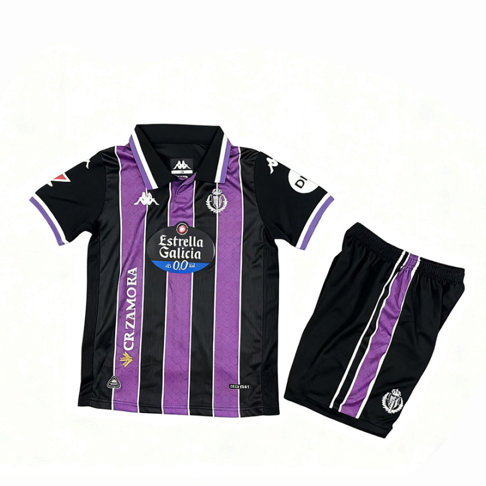 KIDS 2025-26 Real Valladolid away KIDS Football jersey
