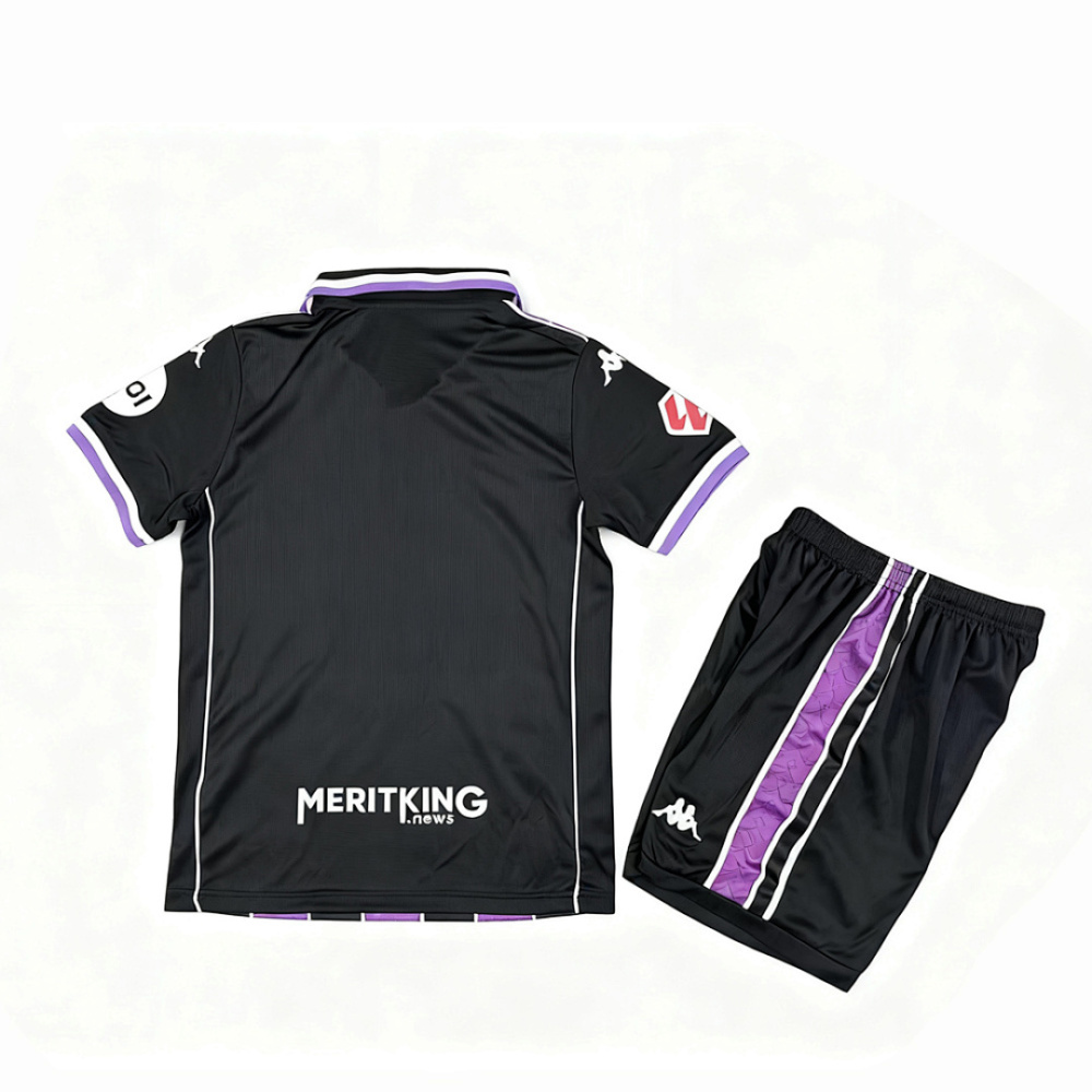 KIDS 2025-26 Real Valladolid away KIDS Football jersey