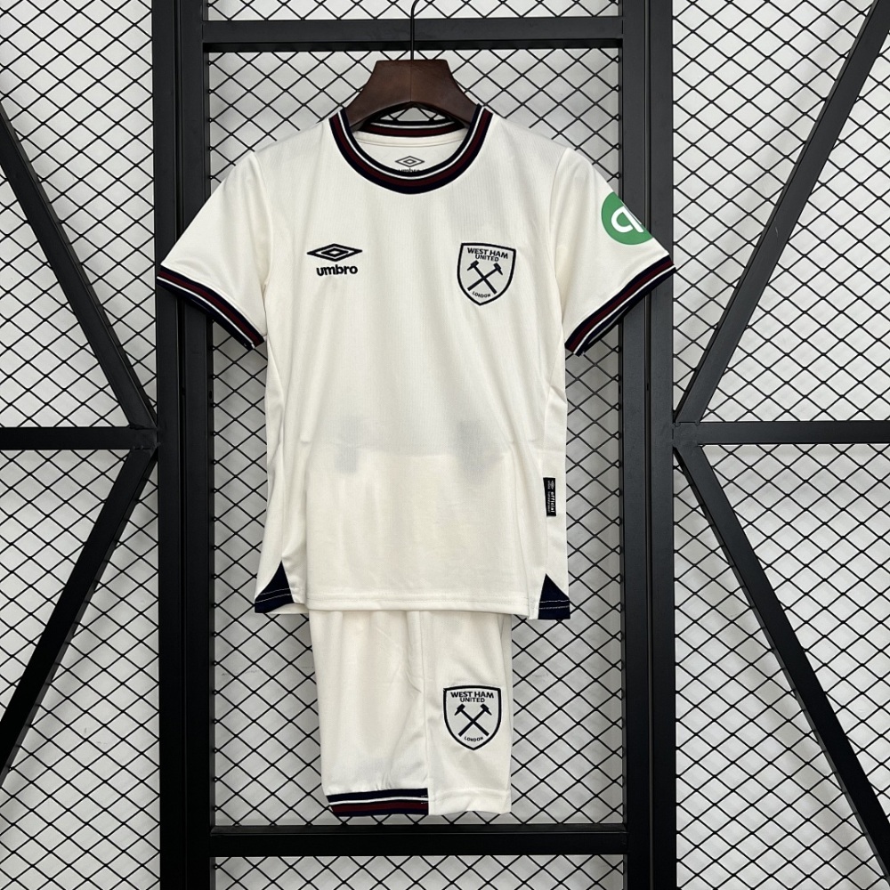 KIDS 2025-26 West Ham United away KIDS Football jersey