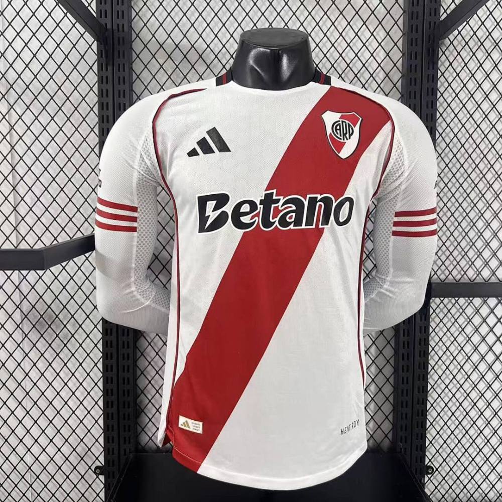 Player 2025-26 River Plate Home Football jersey Long sleeves