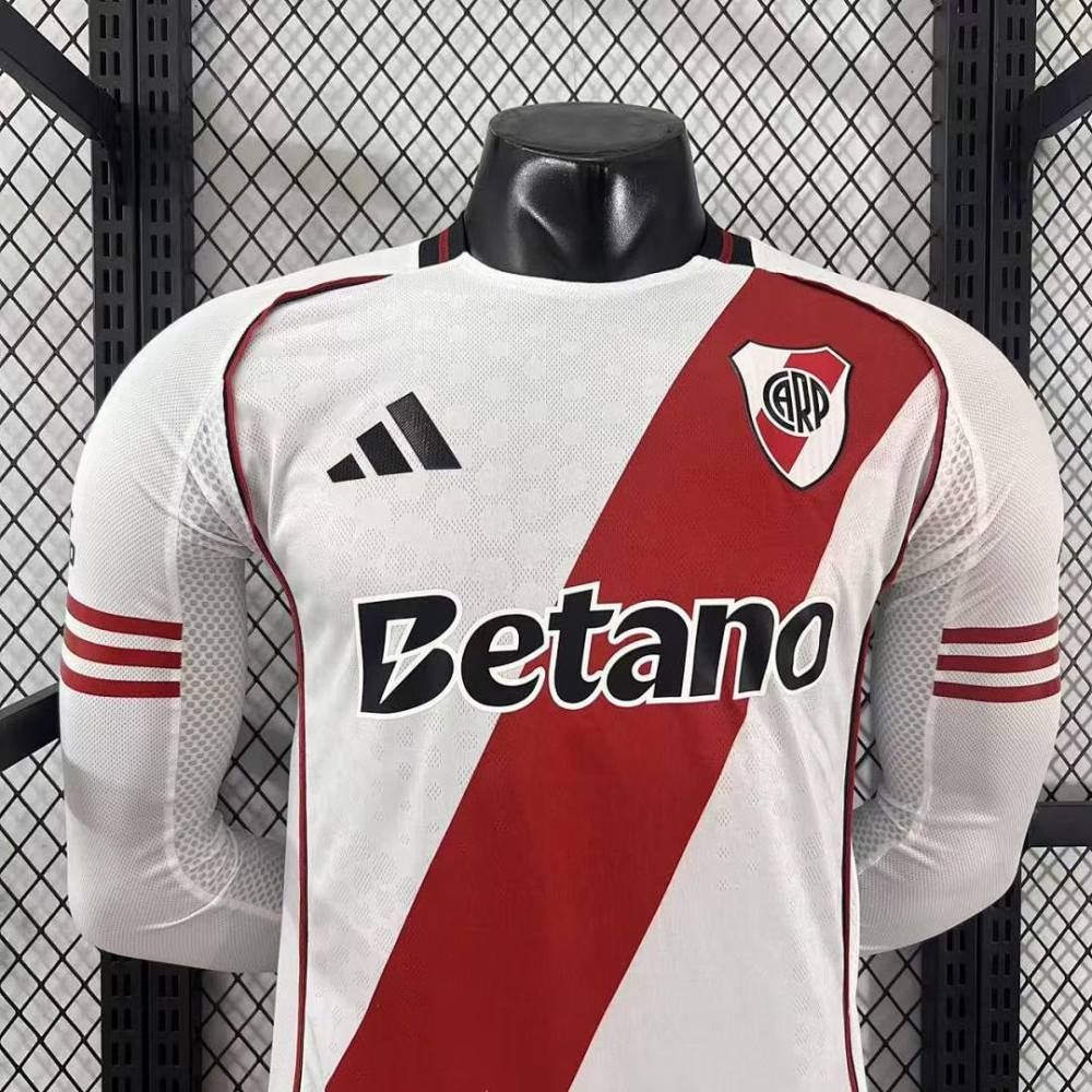 Player 2025-26 River Plate Home Football jersey Long sleeves
