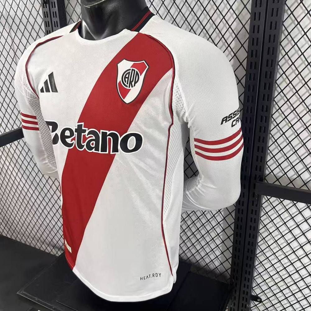 Player 2025-26 River Plate Home Football jersey Long sleeves