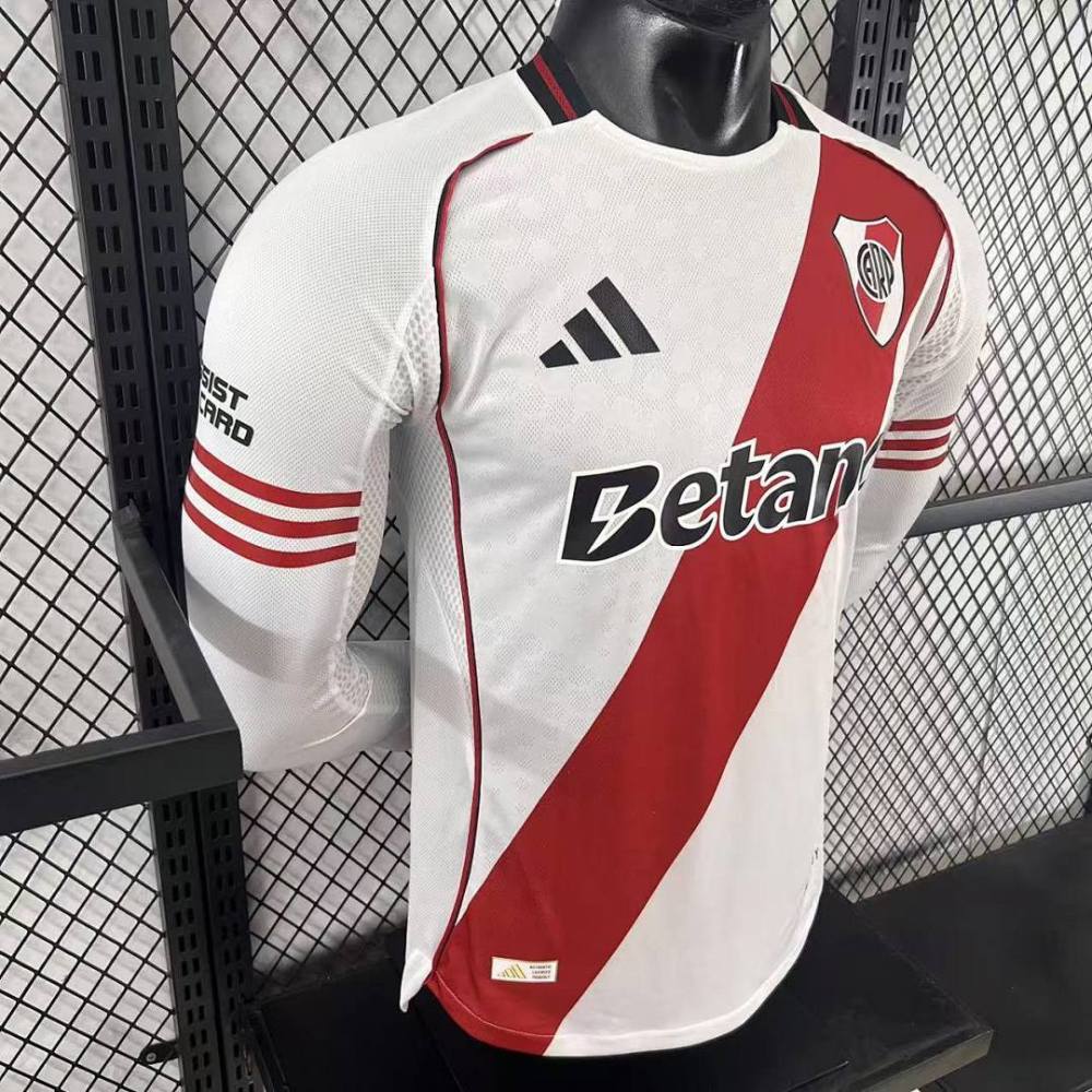 Player 2025-26 River Plate Home Football jersey Long sleeves