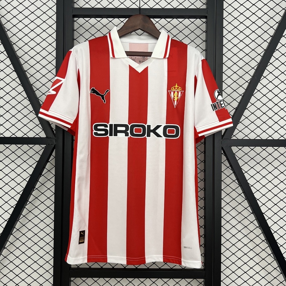 2025-26 Sporting De Gijon Home Football Jersey