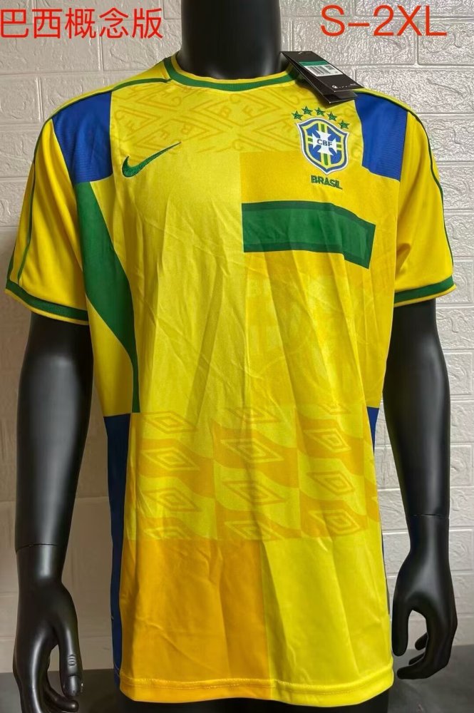 retro 1998 Brazil Special Edition Football jersey retro