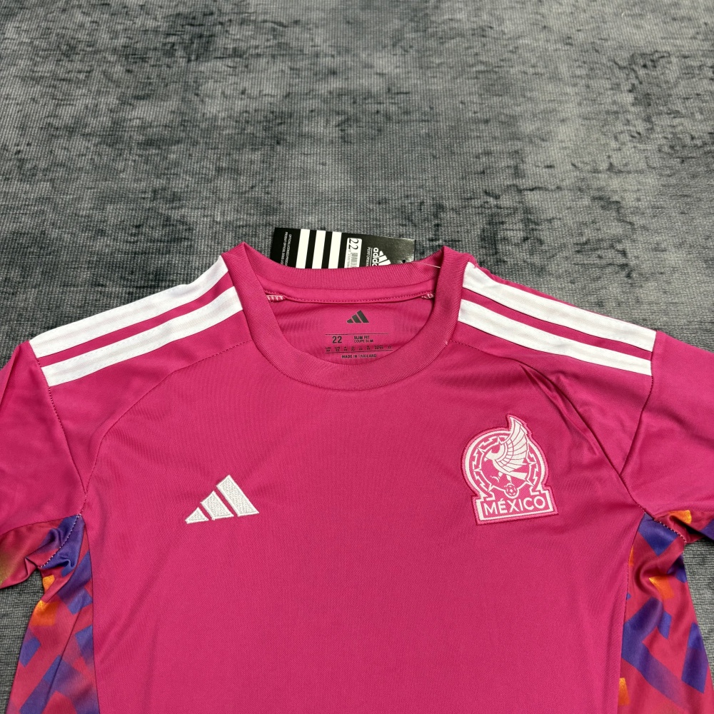 KIDS 2026 Mexico goalkeeper KIDS Football jersey Long Sleeve