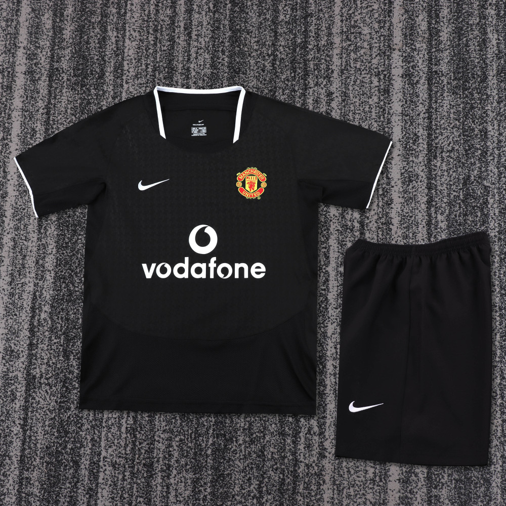 Retro Kids 2003-04 Manchester United Away Kids Football jersey