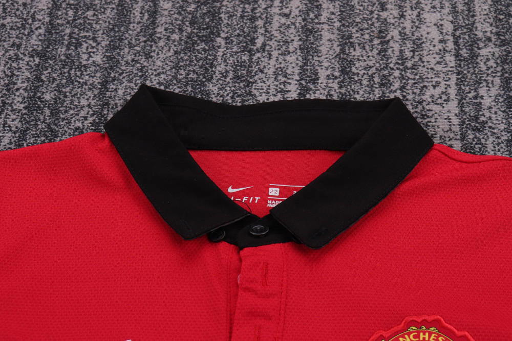 Retro Kids 2013-14 Manchester United Home Kids Football jersey