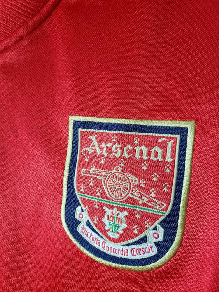 retro 2000-01 Arsenal home Football jersey retro Long Sleeve