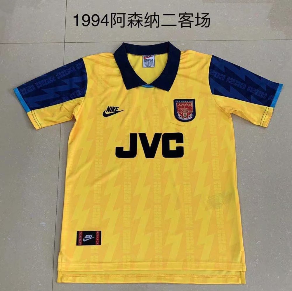 retro 1994 Arsenal Third Away Football jersey retro
