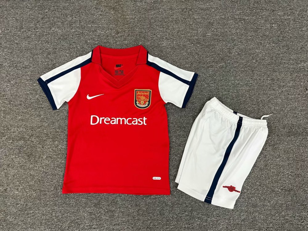 Retro Kids 2002-04 Arsenal Home Kids Football jersey