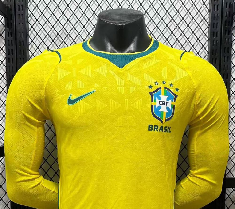 Player 2026 Brazil Home Football jersey Long sleeves S-3XL World Cup