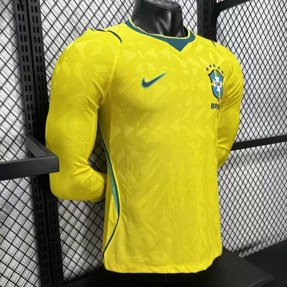 Player 2026 Brazil Home Football jersey Long sleeves S-3XL World Cup