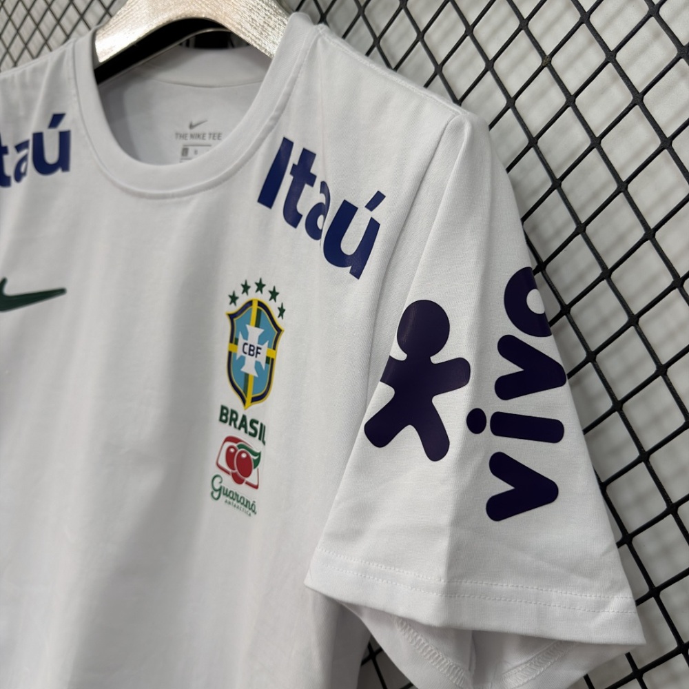 2026 Brazil Pure Cotton T-shirt Football Jersey S-4XL