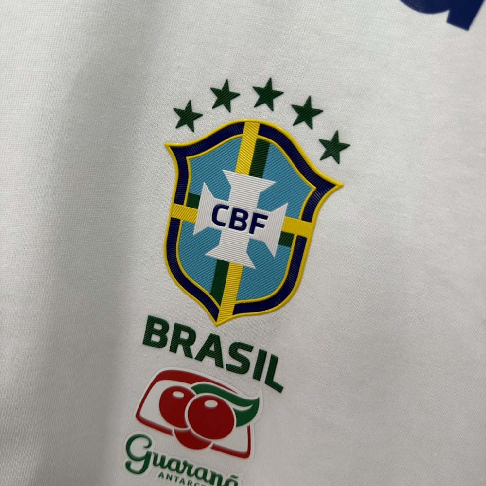 2026 Brazil Pure Cotton T-shirt Football Jersey S-4XL