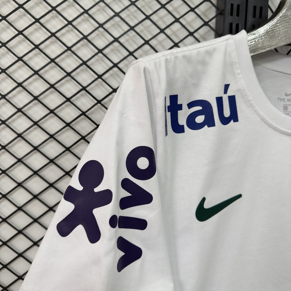 2026 Brazil Pure Cotton T-shirt Football Jersey S-4XL