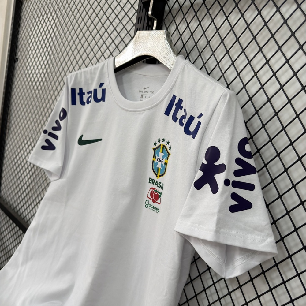 2026 Brazil Pure Cotton T-shirt Football Jersey S-4XL