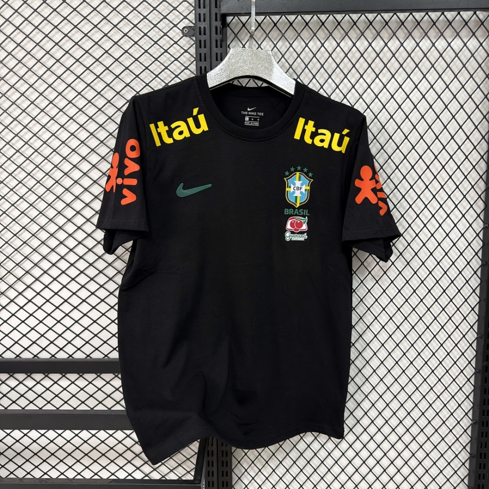 2026 Brazil Pure Cotton T-shirt Football Jersey S-4XL