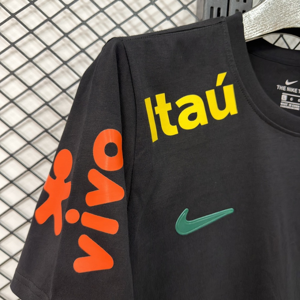 2026 Brazil Pure Cotton T-shirt Football Jersey S-4XL