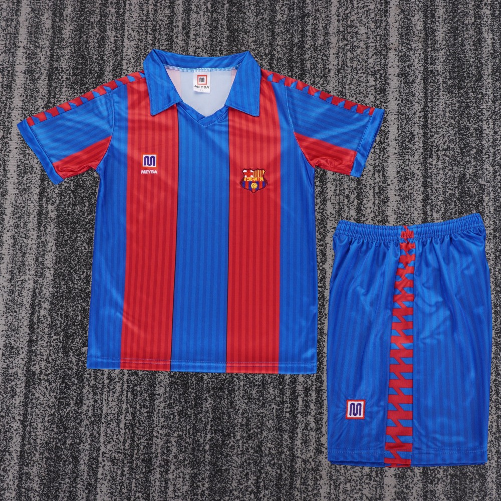 Retro Kids 1989-92 Barcelona Home Kids Football jersey