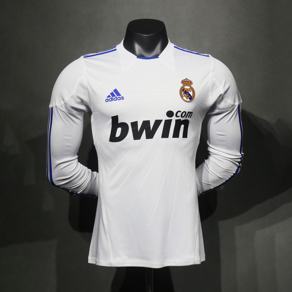 Player Retro 2010-11 Real Madrid Home Football jersey Retro long sleeves S-3XL