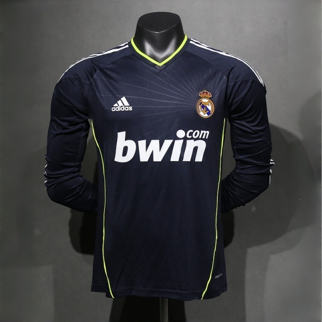 Player Retro 2010-11 Real Madrid Away Football jersey Retro long sleeves S-3XL