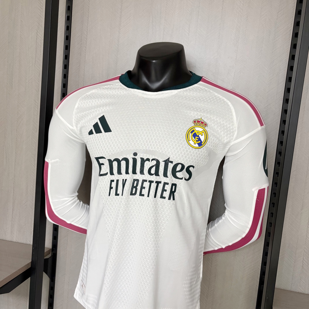 Player 2026-27 Real Madrid Home Football Jersey S-3XL Long Sleeve