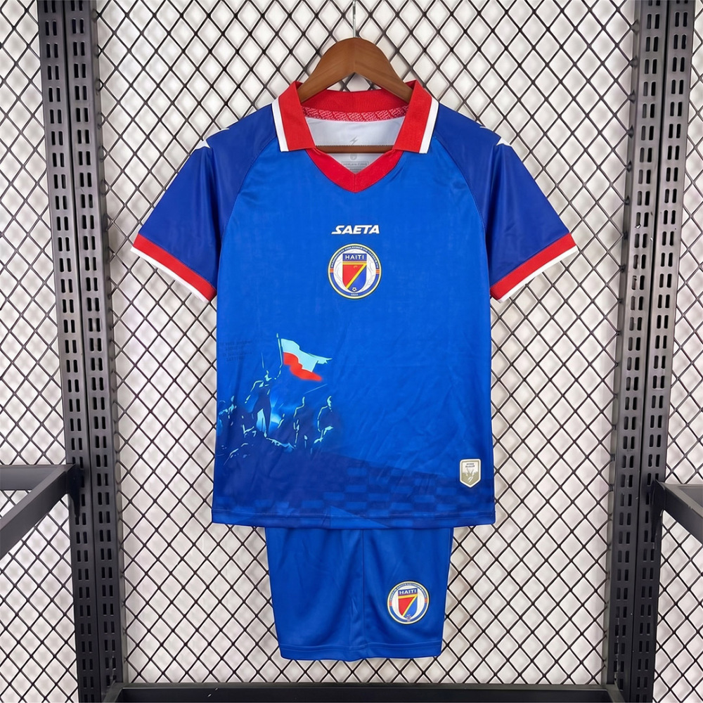 KIDS 2026 Haiti Home KIDS Football jersey World Cup
