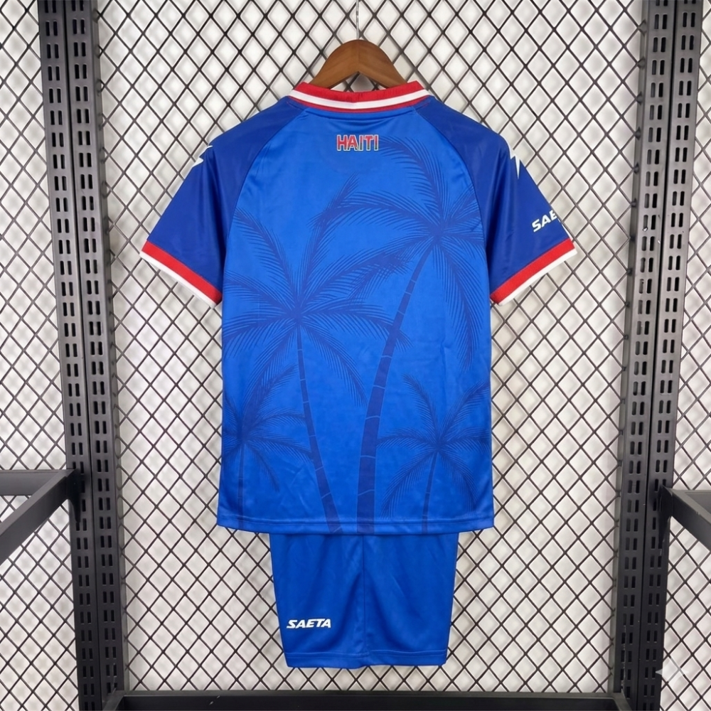 KIDS 2026 Haiti Home KIDS Football jersey World Cup