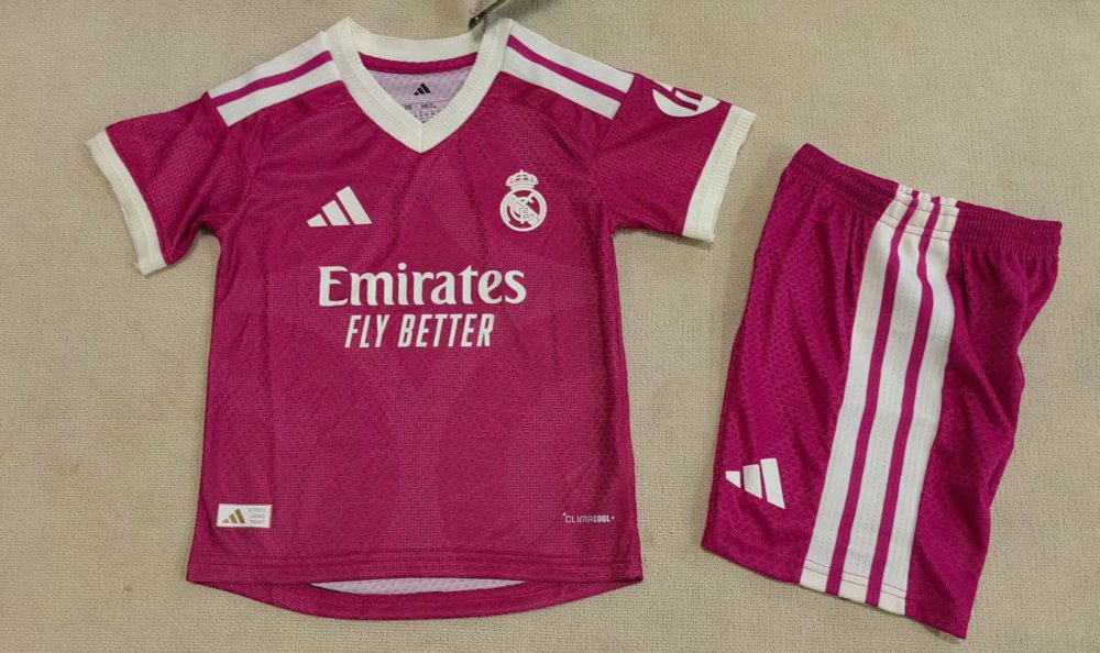 Kids 2026-27 Real Madrid Away Kids Kit Football jersey