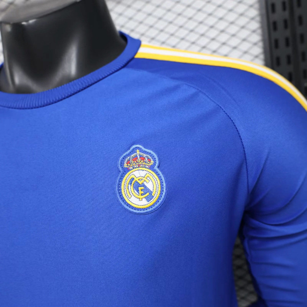 Player Version 2026-27 Real Madrid x Adidas Originals Blue Football Jersey S-3XL Long sleeves