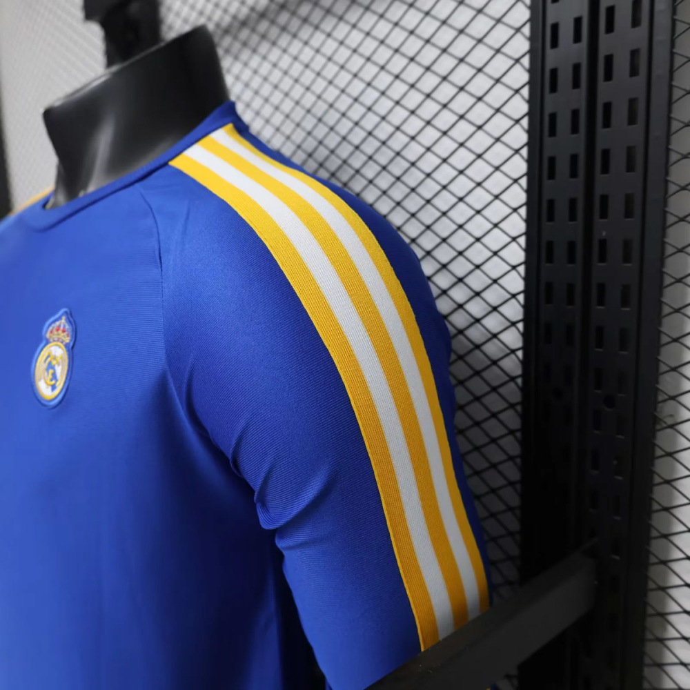 Player Version 2026-27 Real Madrid x Adidas Originals Blue Football Jersey S-3XL Long sleeves