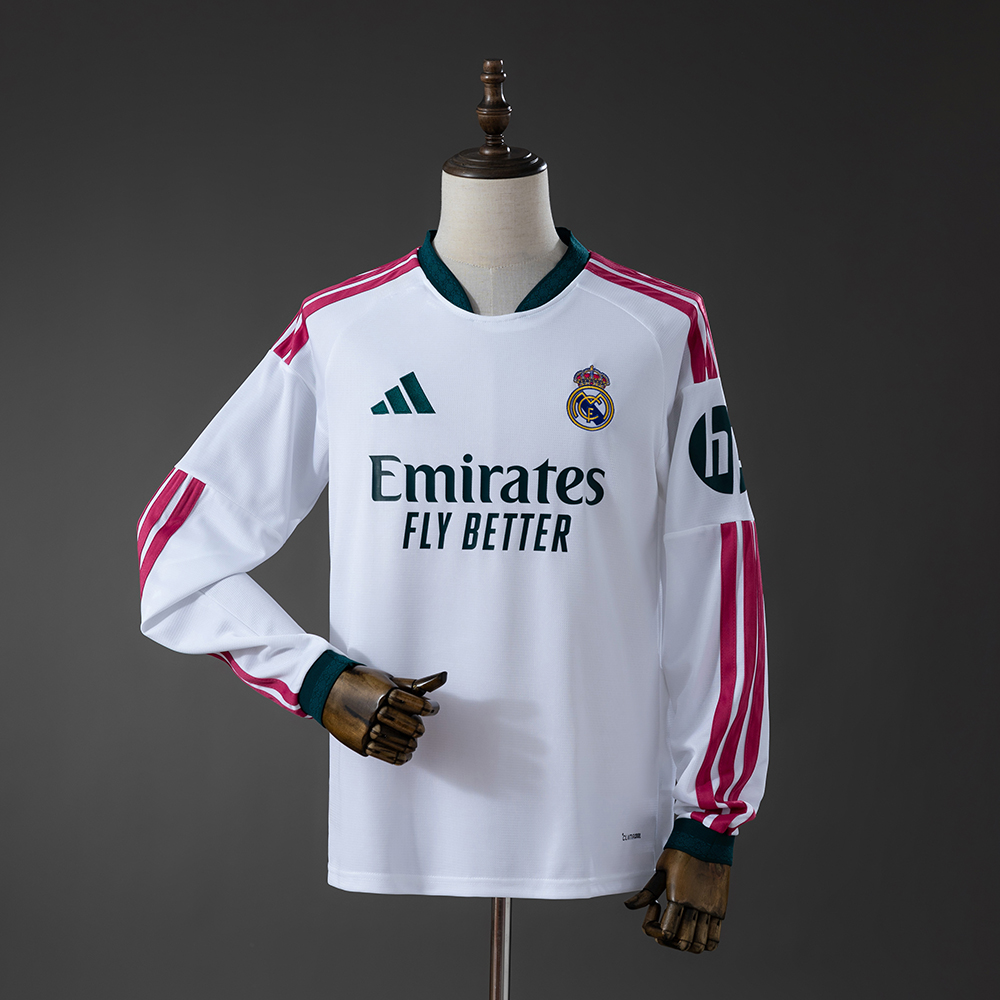 2026-27 Real Madrid Home Football Jersey Long sleeves S-4XL