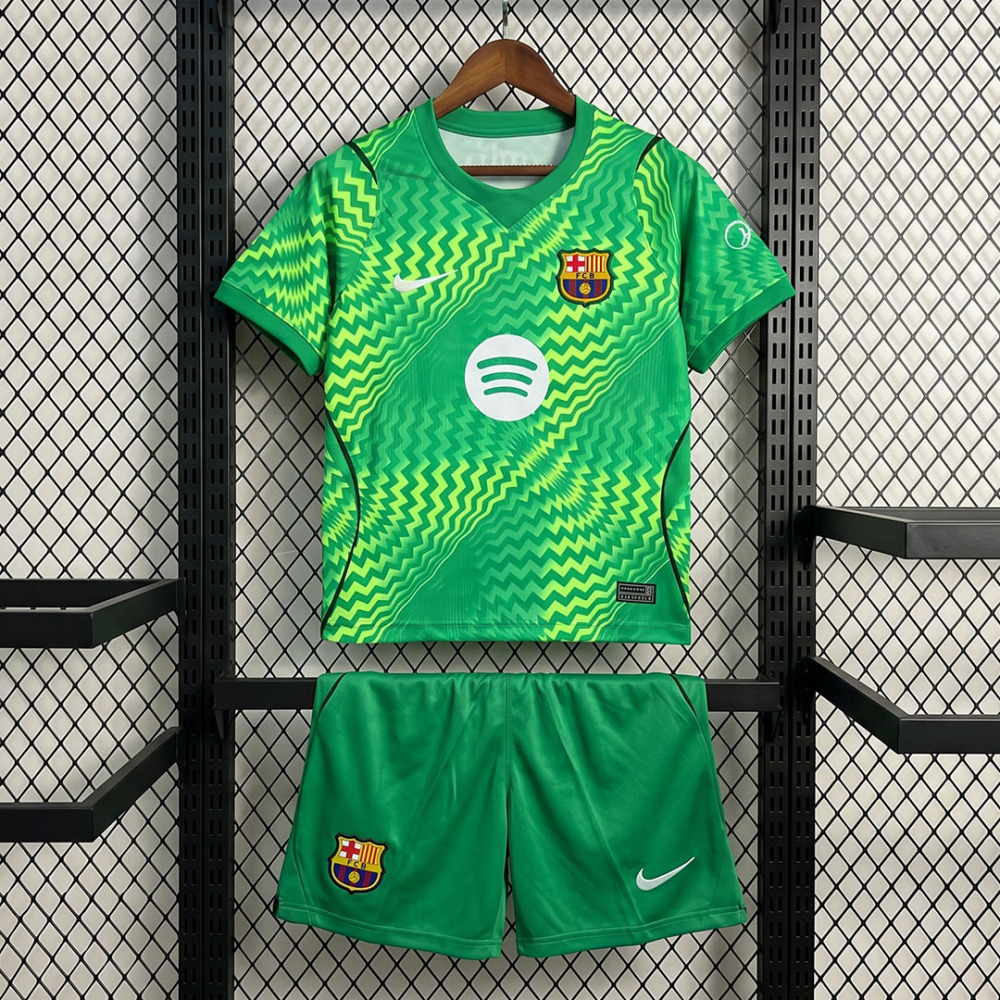 KIDS 2026-27 Barcelona Goalkeeper KIDS Football jersey