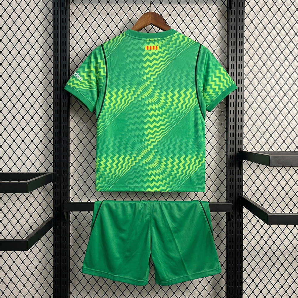 KIDS 2026-27 Barcelona Goalkeeper KIDS Football jersey