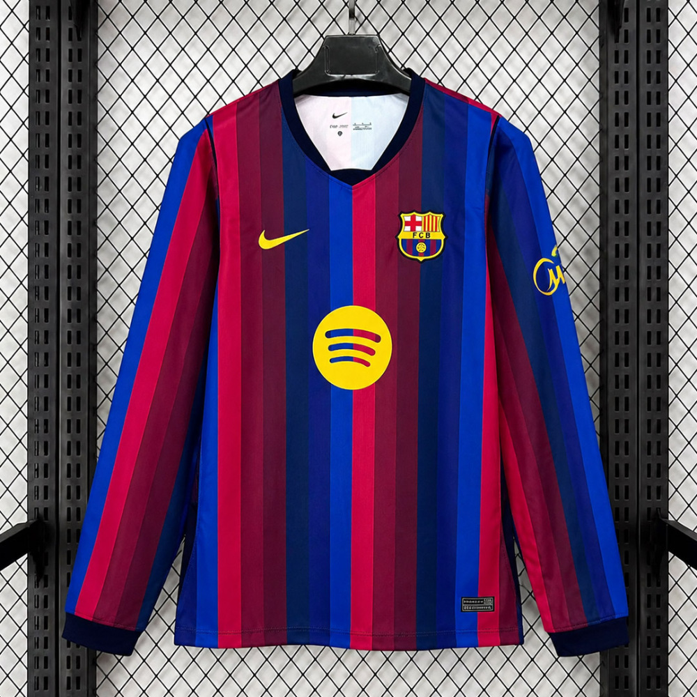2026-27 Barcelona Home Football Jersey Long sleeves S-4XL
