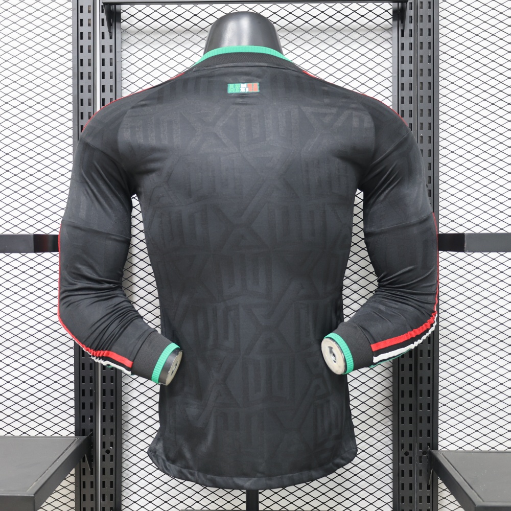 Player 2025-26 Mexico Black Eagle Football jersey Long Sleeve