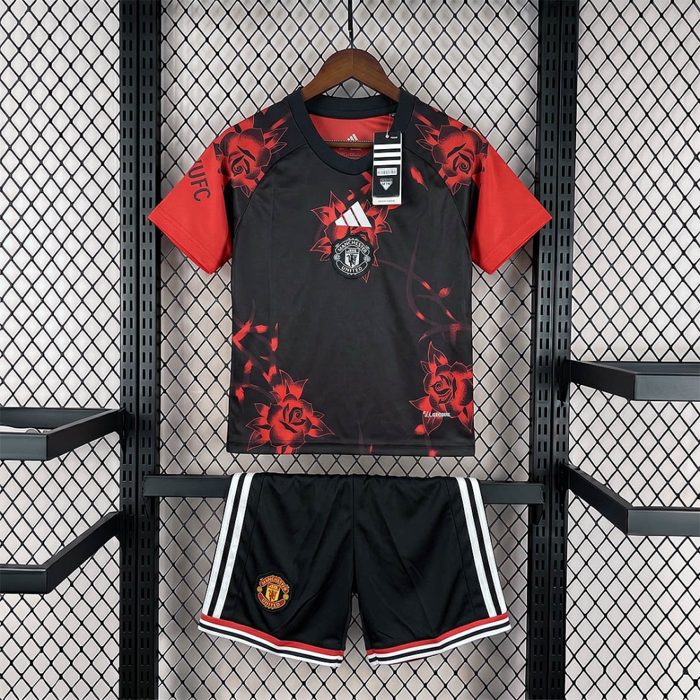 KIDS 2026-27 Manchester United Lancashire Rose KIDS Football jersey
