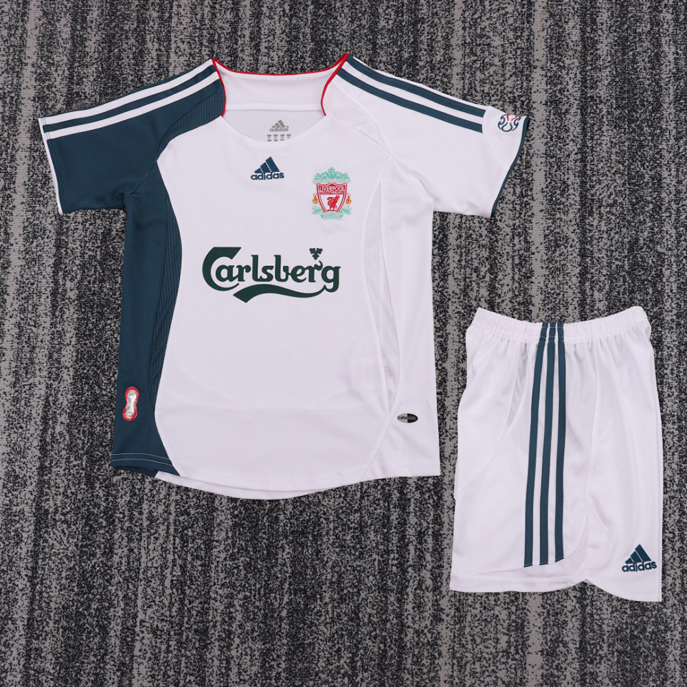 Retro 2006-07 Liverpool Away Kids Football jersey Kids