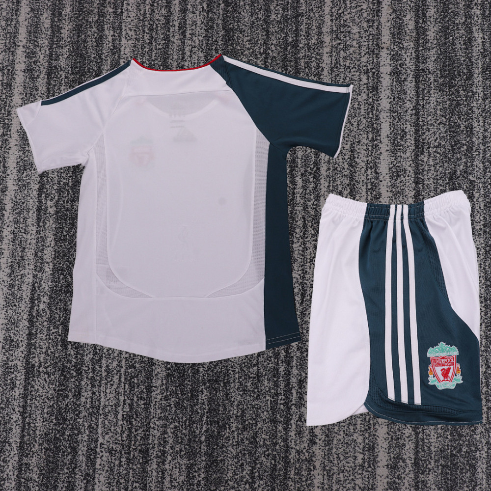 Retro 2006-07 Liverpool Away Kids Football jersey Kids