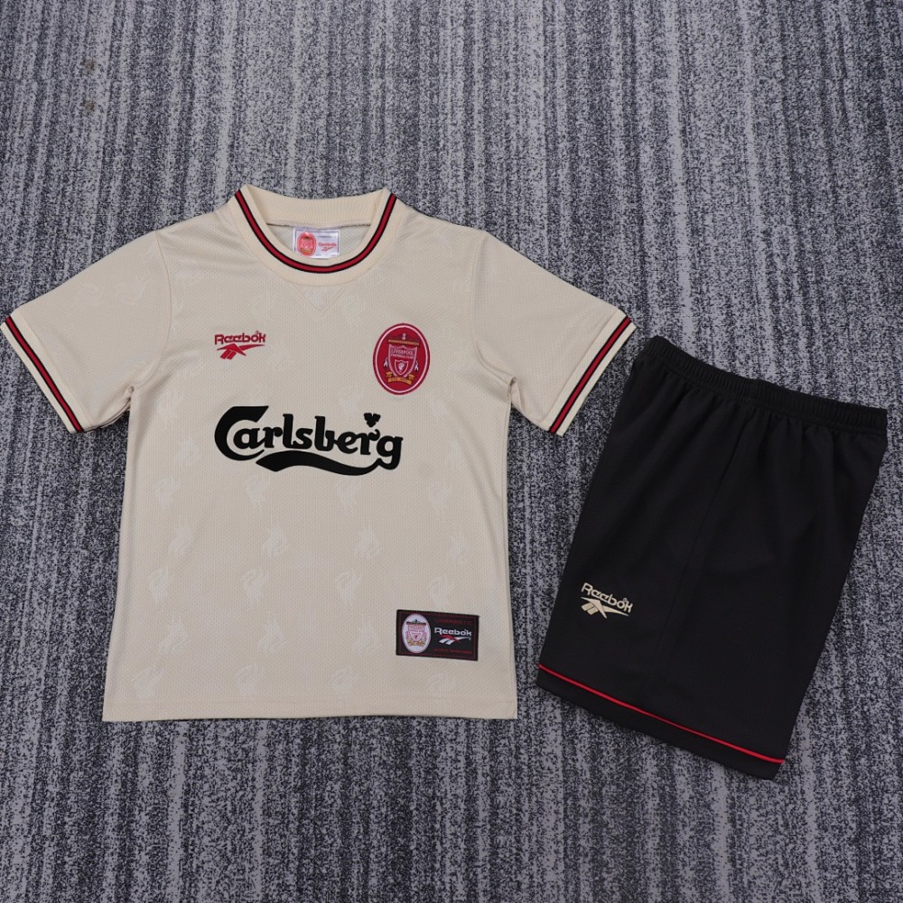 Retro 1996-97 Liverpool Away Kids Football jersey Kids