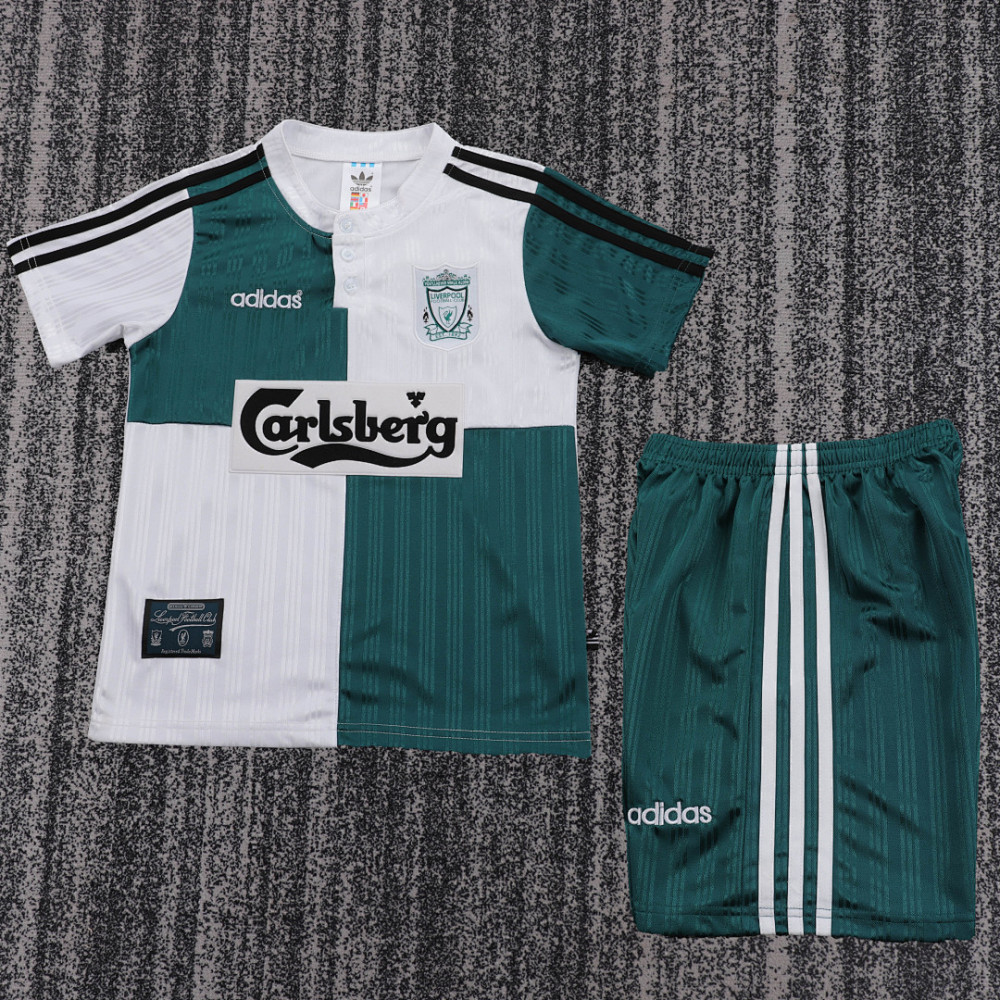 Retro 1995-96 Liverpool Away Kids Football jersey Kids