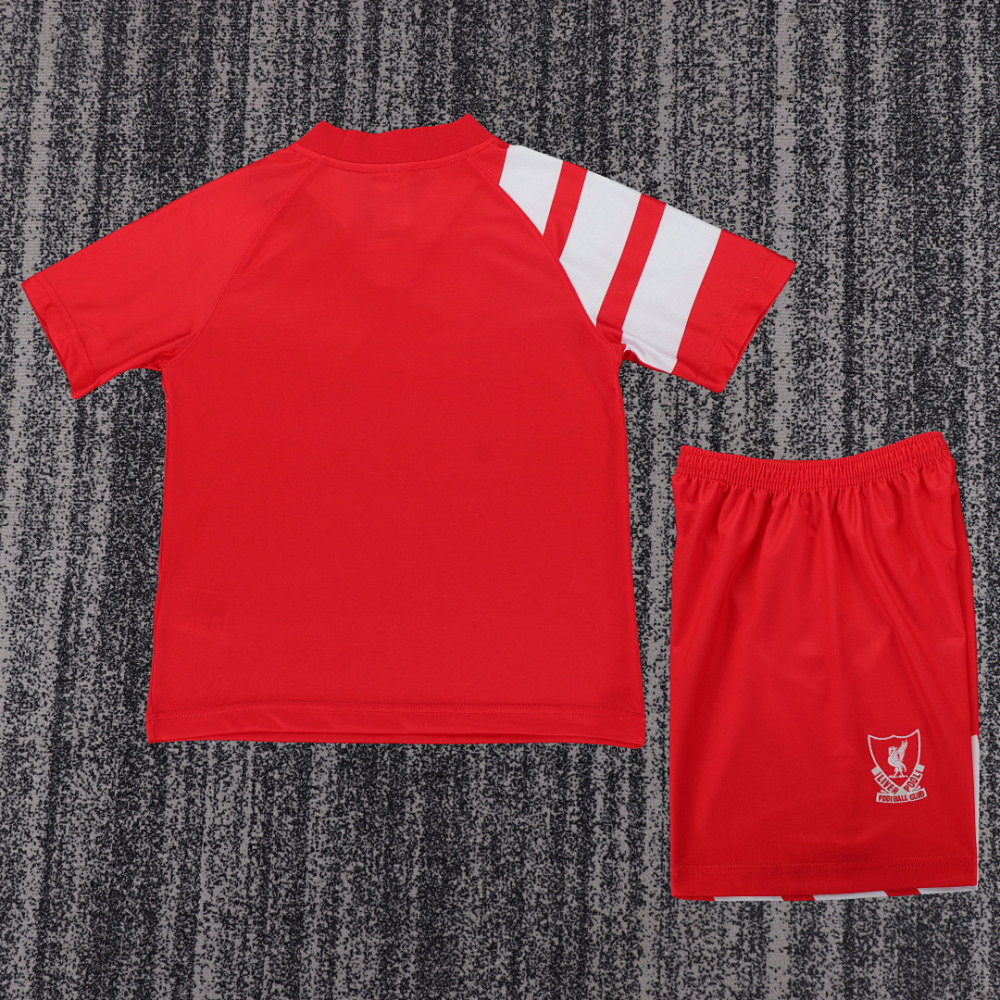 Retro 1991-92 Liverpool Home Kids Football jersey Kids