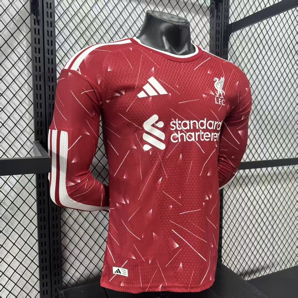 Player 2026-27 Liverpool Home Football jersey Long sleeve S-3XL