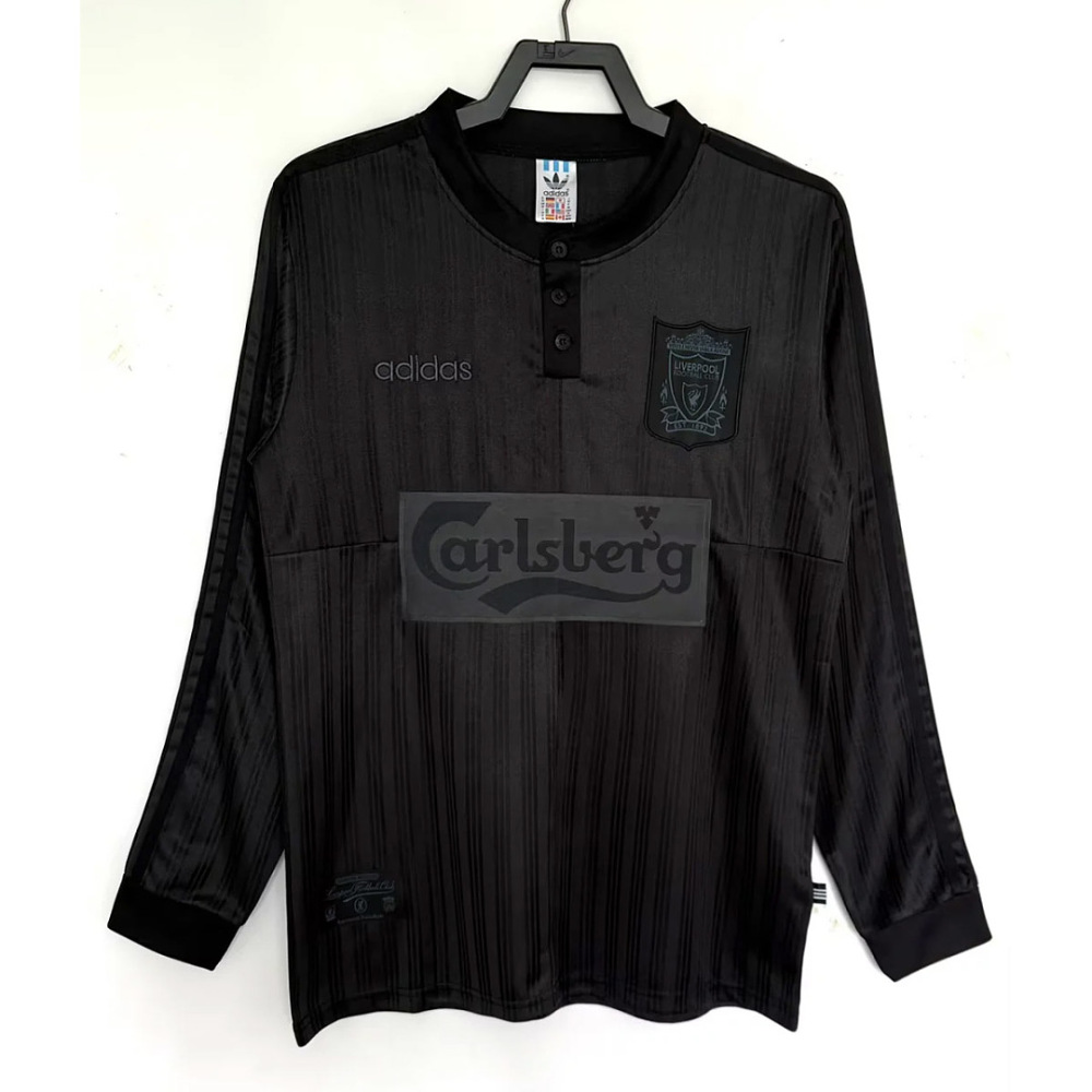 Retro 1995-96 Liverpool Special Edition Blackout Jersey Football jersey retro Long-sleeve
